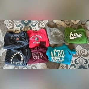 Bundle of sweatshirts.